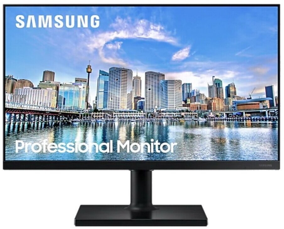 Монитор Samsung 24" SAMSUNG F24T450FQI Black (IPS, 1920x1080, HDMI+DP, 5 ms, 178°/178°, 250 cd/m, 1000:1, Pivot)