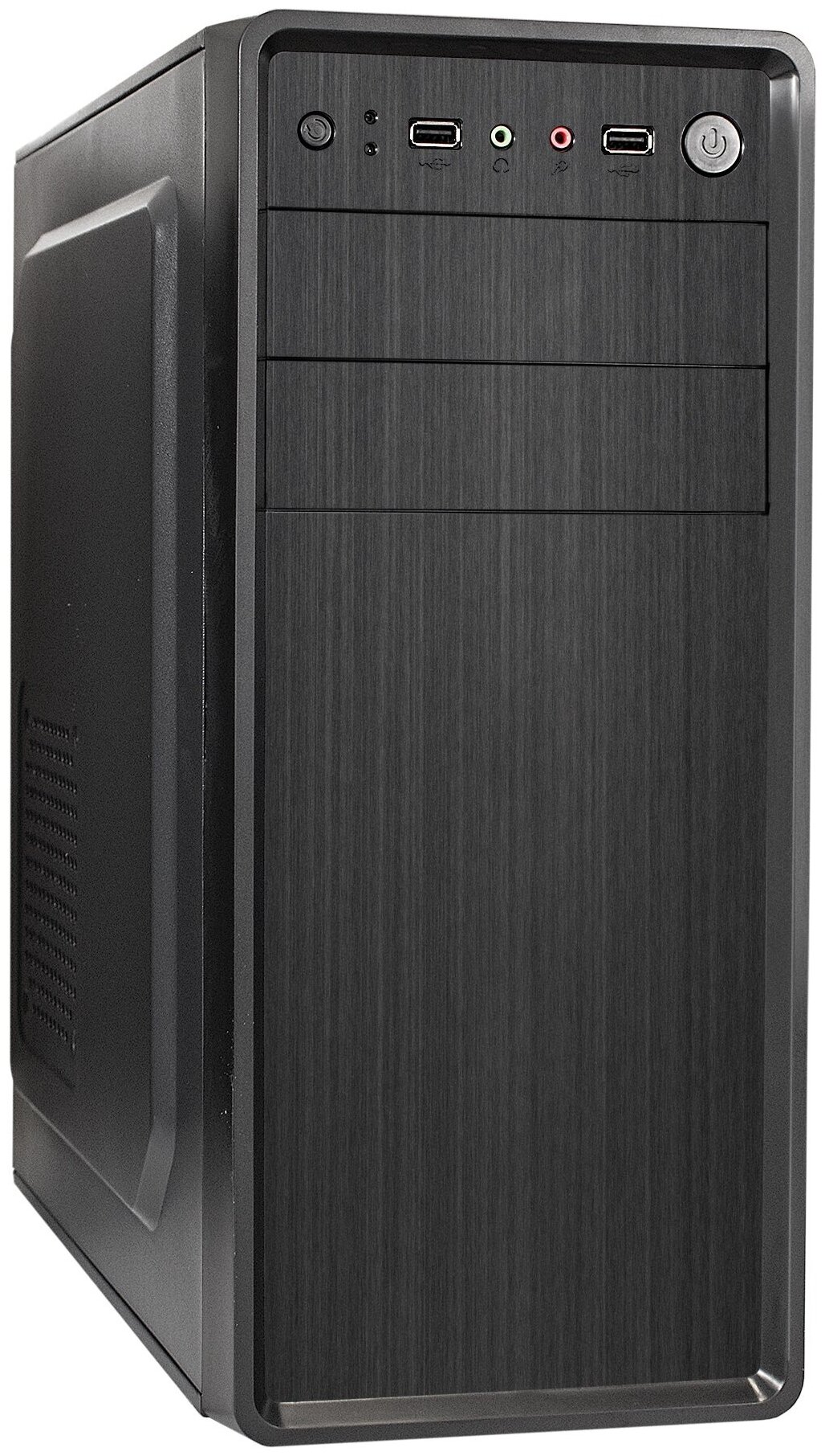 Exegate EX283729RUS Корпус Miditower XP-401 Black, ATX, <без БП>, 2*USB, Audio