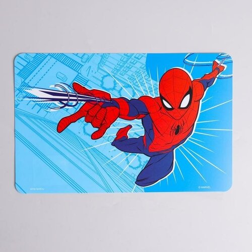 фото Marvel коврик для лепки человек-паук, синий, формат а4