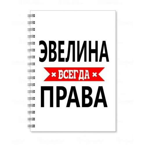 Тетрадь MIGOM принт А4 Эвелина всегда права