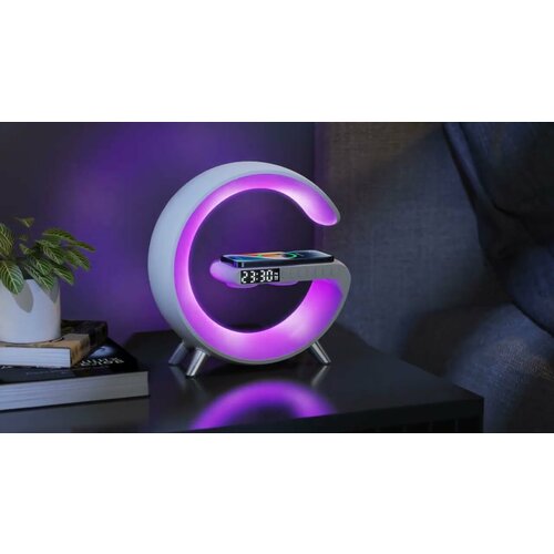 Светильник Ночник c беспроводной зарядкой для телефонаBluetooth-колонка FM радио 189900₽