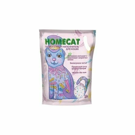 Наполнитель для кошачьих туалетов HOMECAT Волшебные кристаллы силикагелевый 3,8 л - фотография № 10