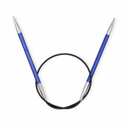 Спицы круговые укороченные Zing 4,5 мм/40 см, алюминий, иолит (фиолетовый), KnitPro