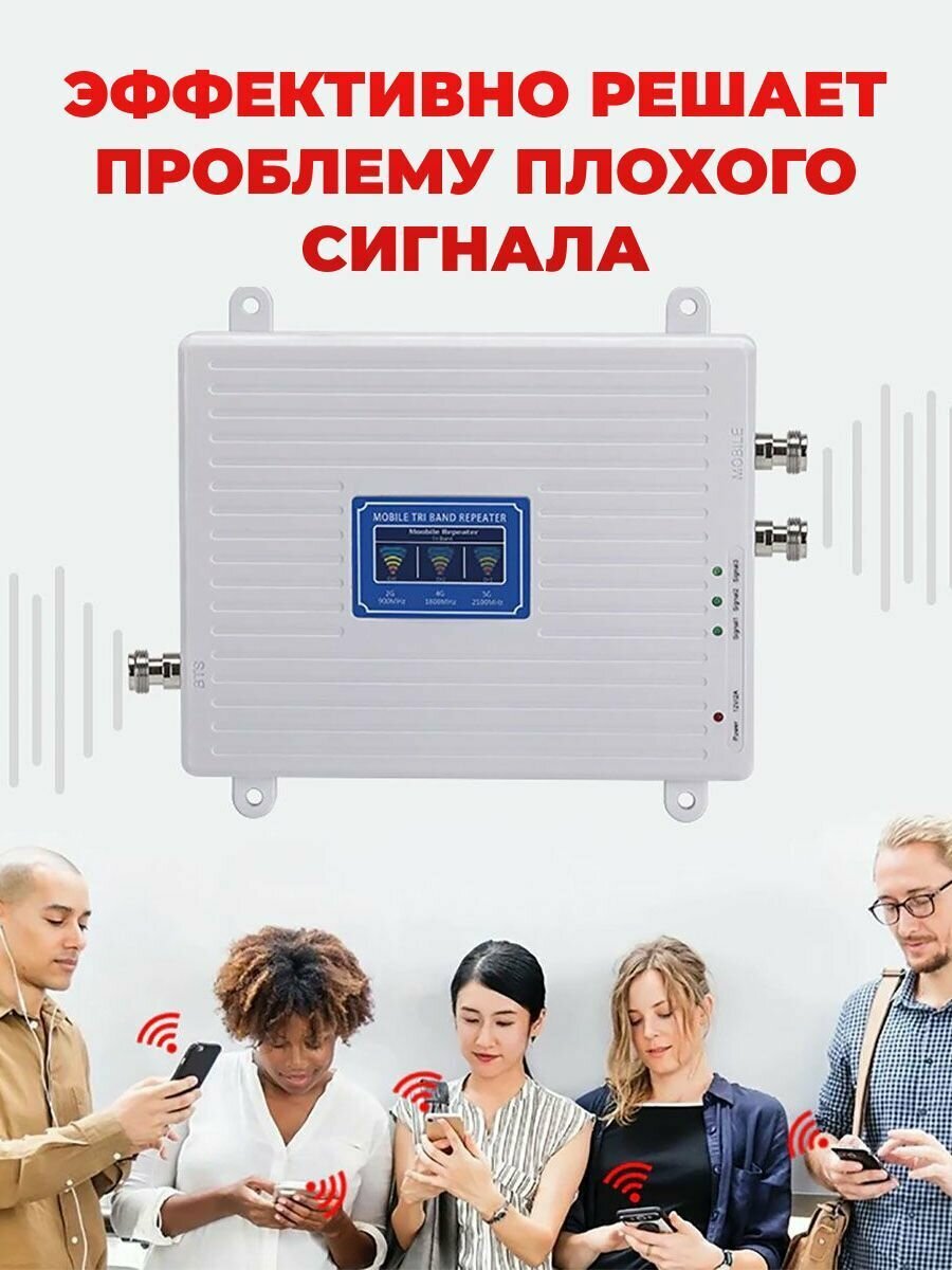 Комплект усиления мобильной связи и интернета 2G,3G,4G — фото 1