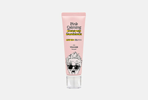 Солнцезащитный крем Pink Calming Sun Block SPF50+ PA++++