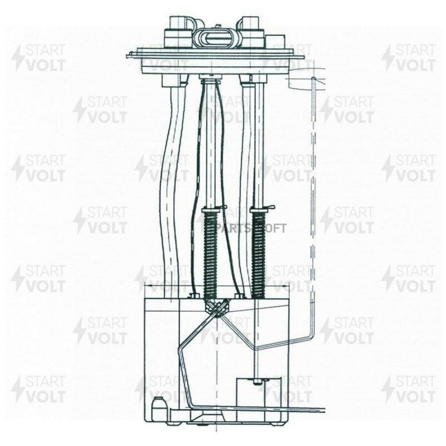 STARTVOLT SFM0323 Модуль топливозаборника для а/м ГАЗ ГАЗель Бизнес/Next ISF 2.8D с предпуск. подогрев. (SFM 0323)