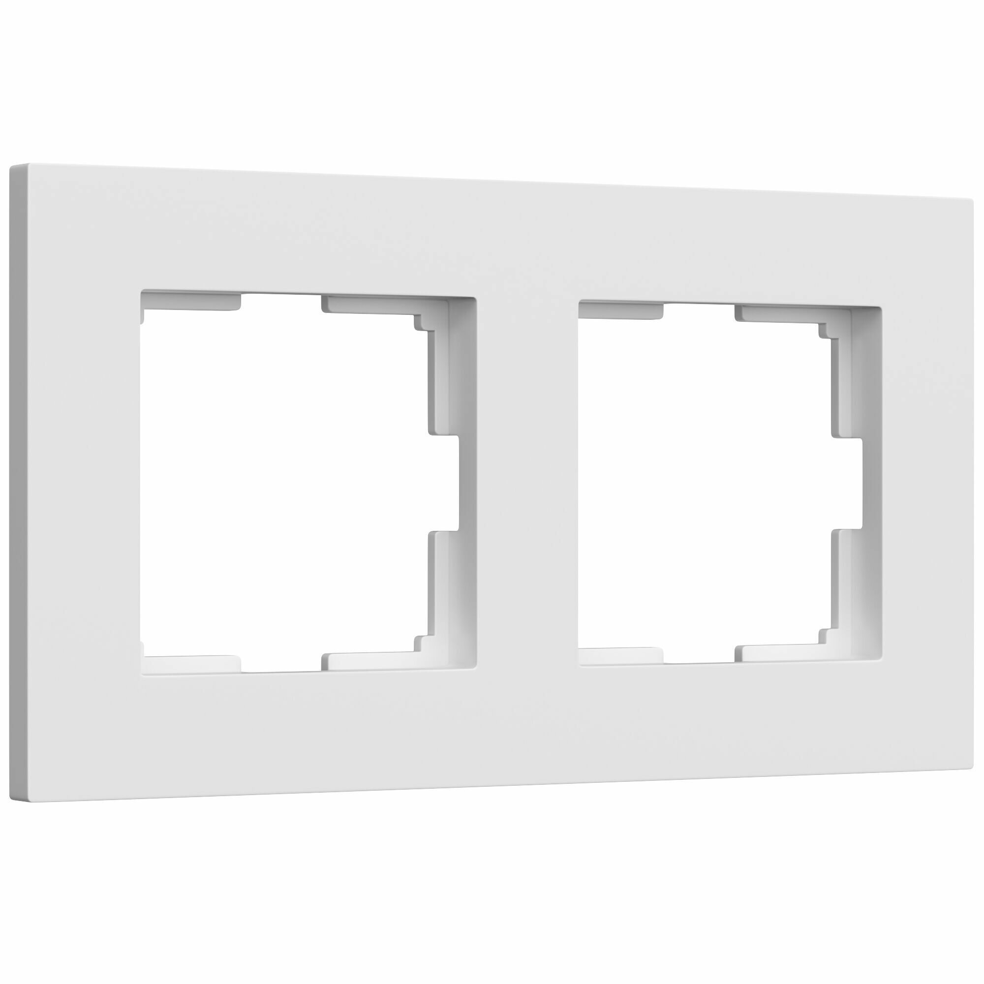 Рамка на 2 поста Werkel Slab W0022961 белый матовый