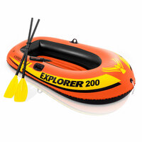 Лодка надувная INTEX EXPLORER 200 SET, 2-мест. + ручной мини-насос, пластиковые весла