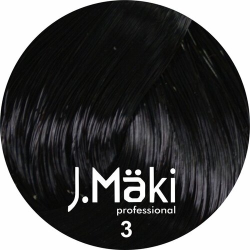 J.Maki Стойкий краситель для волос 3 Темно-коричневый 60 мл оригинал