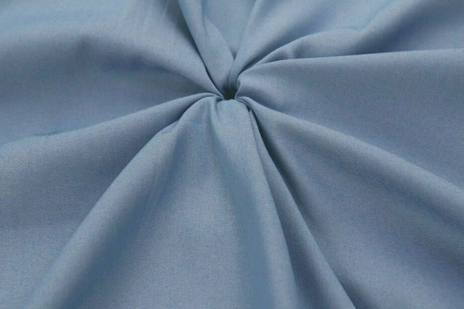 фото Ткань джинс тенсел "серо голубой", ширина 150см, длина 100см