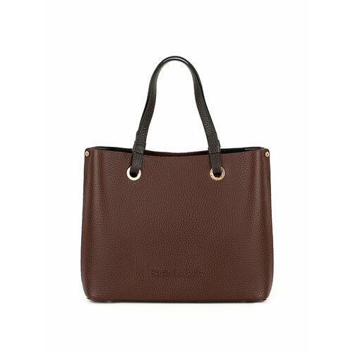 Сумка Sara Burglar, фактура зернистая, темно-коричневый