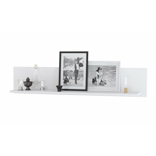 Полка Бэль 10107 цвет белый премиум ШхГхВ 120х20х24 см 1820₽