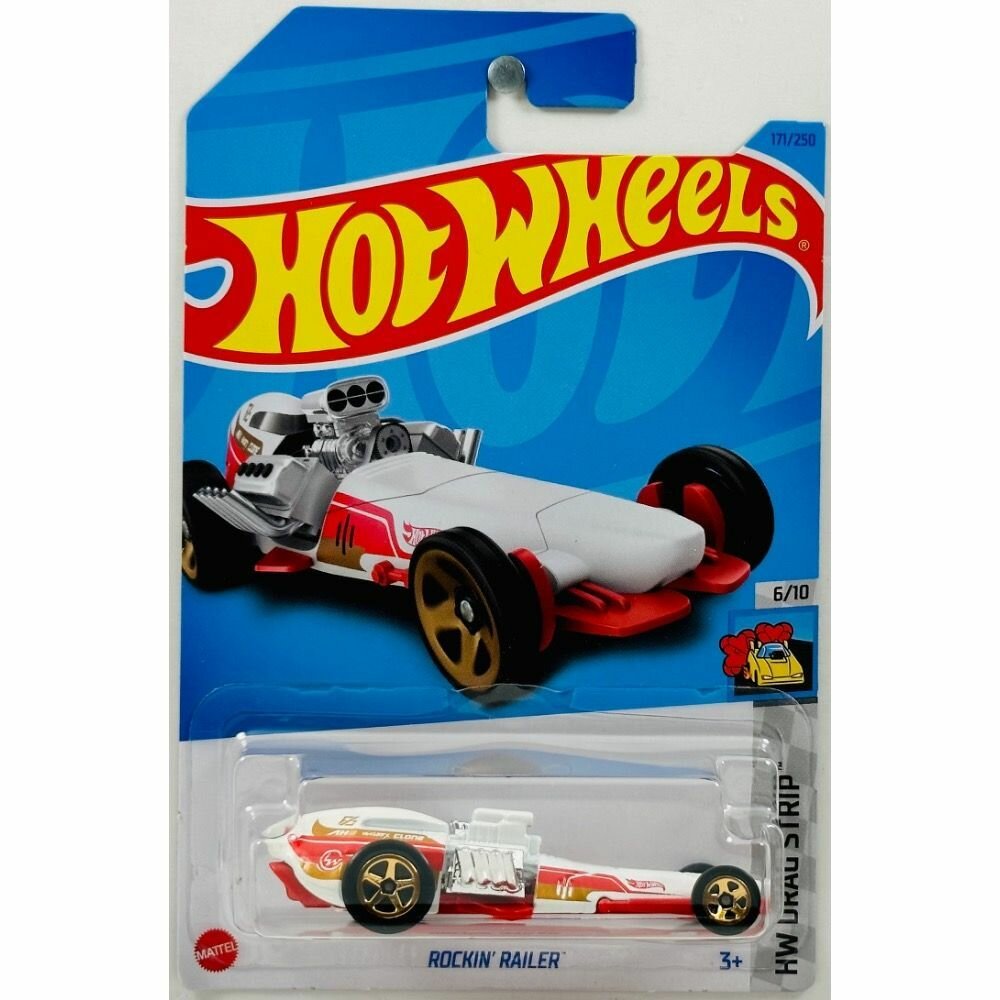 Машинка Hot Wheels коллекционная ROCKIN RAILER белый; красный HKG53