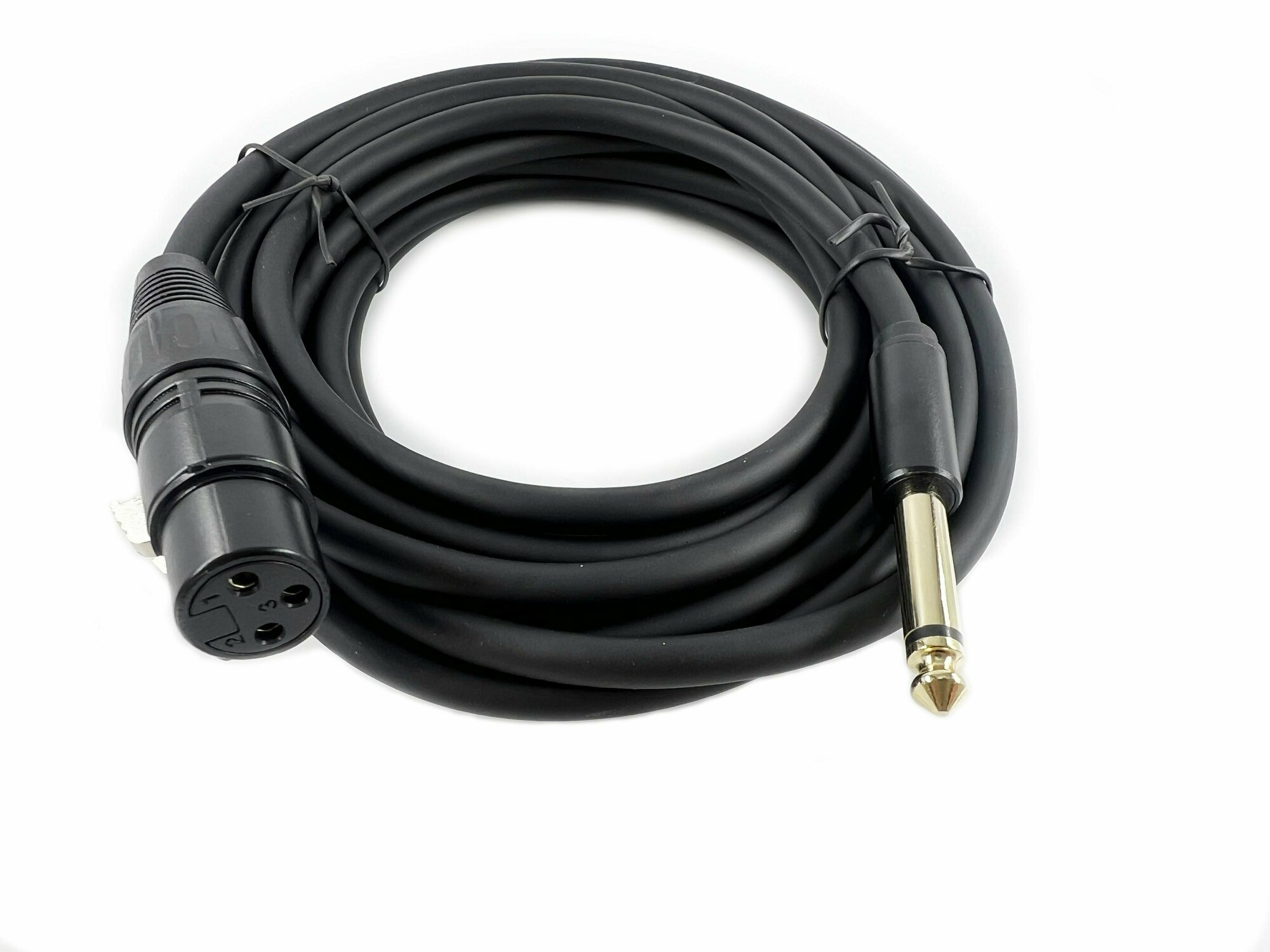 Шнур 6.35мм штекер моно - XLR гнездо PLATINUM (5 метров) — фото 1