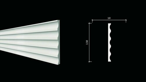 Изображение товара Панель Decor-Dizayn DD902 Белая Лепнина Д2000хВ130хТ10/Декор Дизайн.