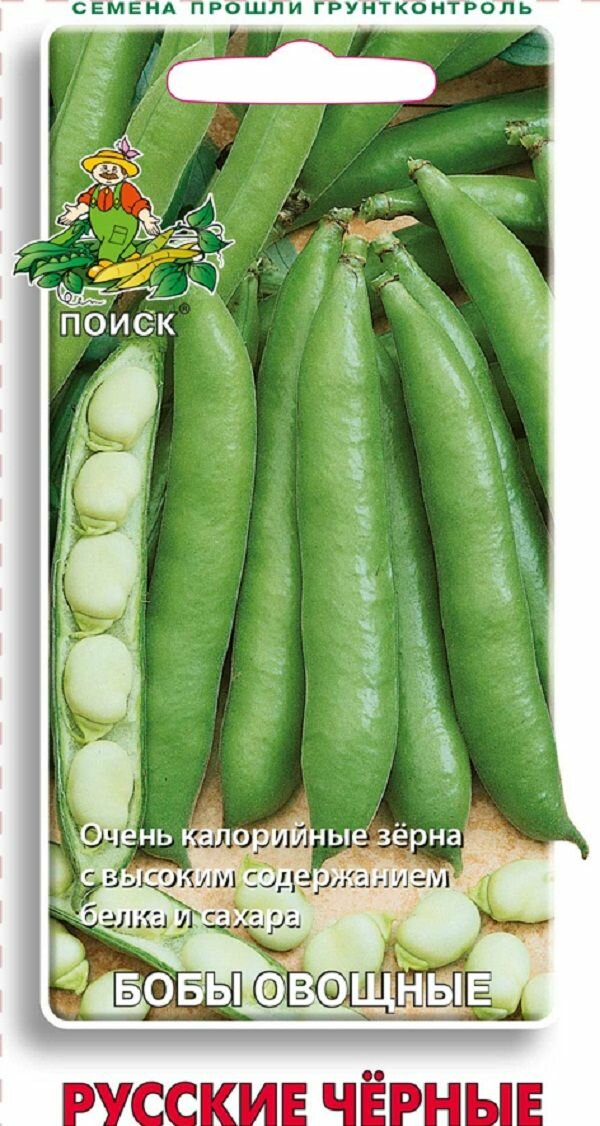 Бобы овощные Русские черные 10шт. (Поиск)