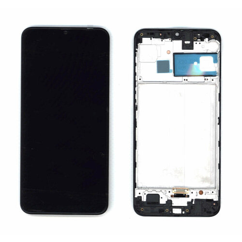 Дисплей для Samsung Galaxy M21 SM-M215 TFT черный с рамкой дисплей vbparts для samsung galaxy m21 sm m215 матрица в сборе с тачскрином tft black 080188