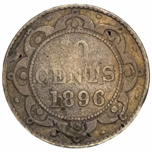 Канада, Ньюфаундленд 10 центов 1896 г. канада ньюфаундленд 10 центов 1896 г