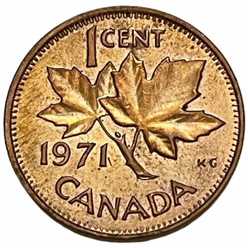 ямайка 1 цент 1971 г Канада 1 цент 1971 г. (2)