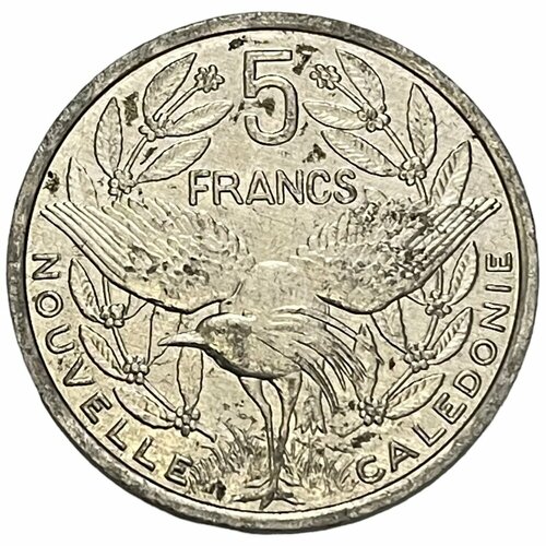 Новая Каледония 5 франков 2001 г. новая каледония 1 франк 1972 г