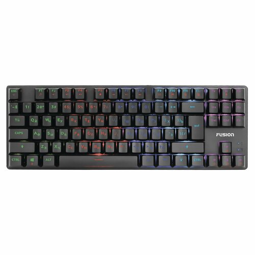 Клавиатура GK-905 игровая проводная механическая 87 клавиш USB подсветка чёрная 458500₽