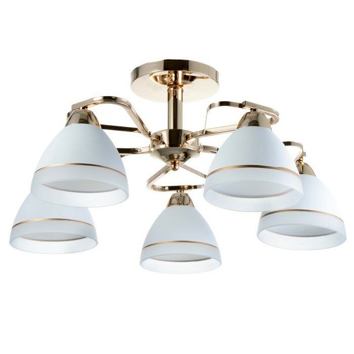 фото BayerLux Люстра "Флёр" 5хЕ27 40Вт золото 57х57х25 см