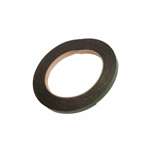 Duct tape / Скотч двусторонний черный вспененный с зеленой защитной лентой толщина 1мм ширина 8мм длина 5м