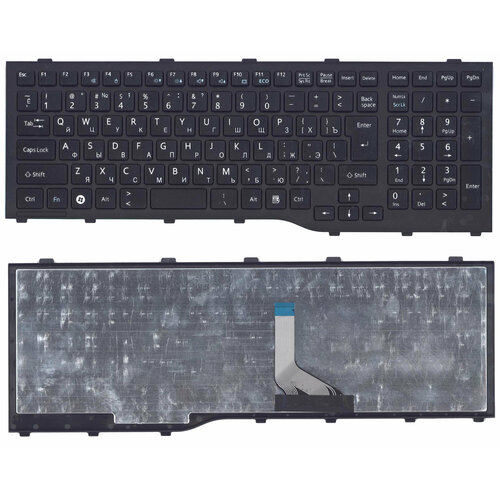 Клавиатура для ноутбука Fujitsu Lifebook AH532 NH532 черная new laptop russian keyboard for fujitsu lifebook ah532 a532 n532 nh532 mp 11l63su d85 cp569151 01 ru keyboard black