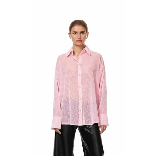 фото Рубашка irnby, размер m, розовый