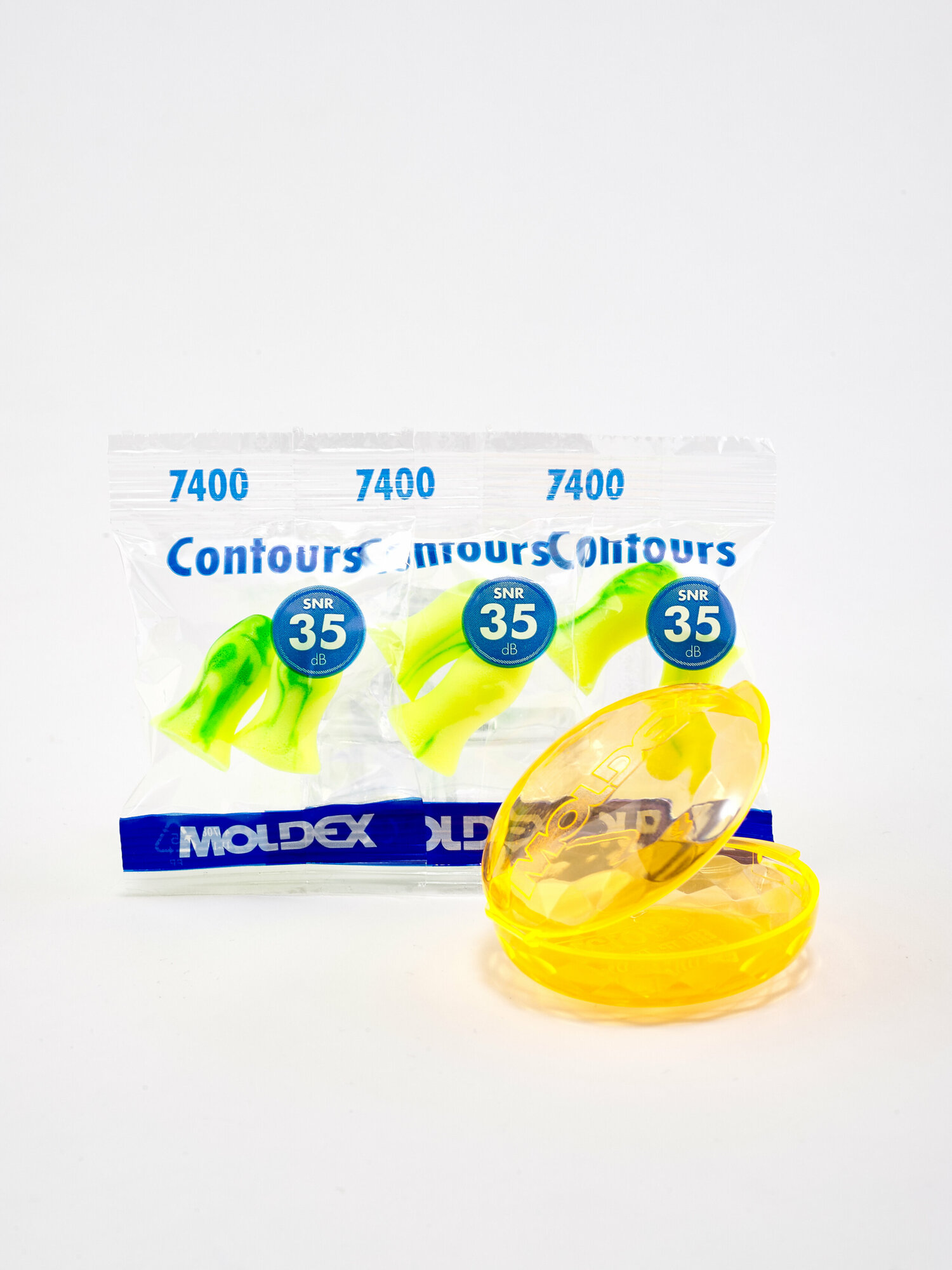 Картинки Беруши для сна анатомические (противошумные вкладыши) Moldex Contours, 3 пары с кейсом