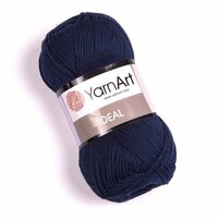 Пряжа YarnArt Ideal,241 темно-синий . Состав: 100% хлопок. Метраж: 170м/50 гр. Количество 1 шт