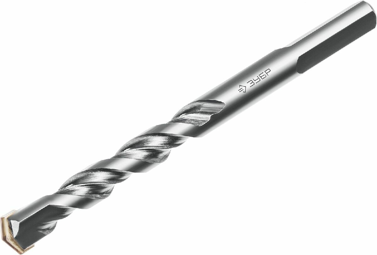 фото ЗУБР профессионал 7 x 100 мм сверло по бетону усиленное, 3-х гранный хвостовик, _z01 (2916-100-07_z01)