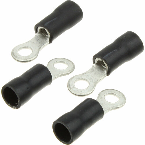 Разъем Клемма, набор, кольцо 2,5-4мм. кв. М4, черный
