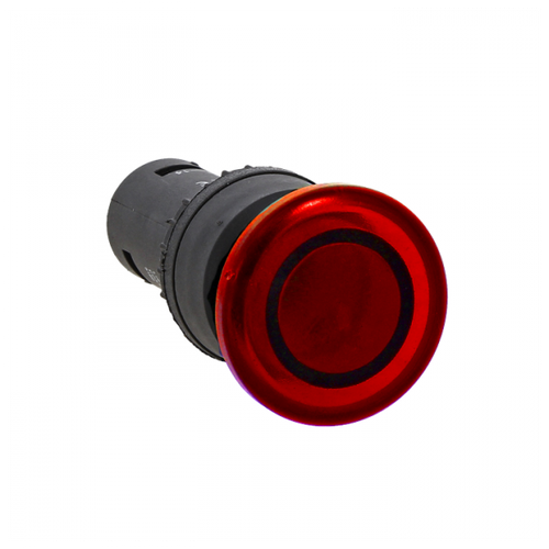 Кнопка SW2C-MD грибок красная с подсветкой NO+NC EKF