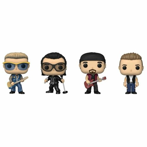 Коллекционные фигурки Funko POP! Rocks U2 Zoo TV Adam/Bono/The Edge/Larry (Exc) 4PK фигурка funko pop rocks u2 zoo tv adam 64032