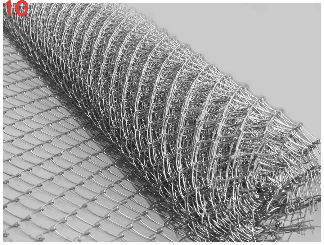 Сетка рабица оцинкованная 1,5х10 м ячейка 50х50 мм (10 шт.)