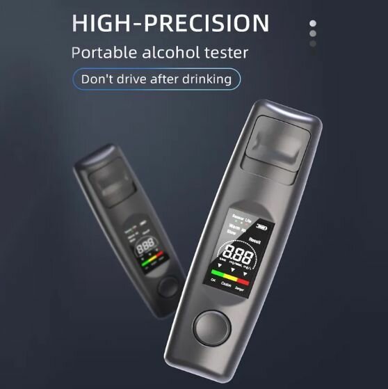 Алкотестер портативный цифровой / Экспресс тест на алкоголь