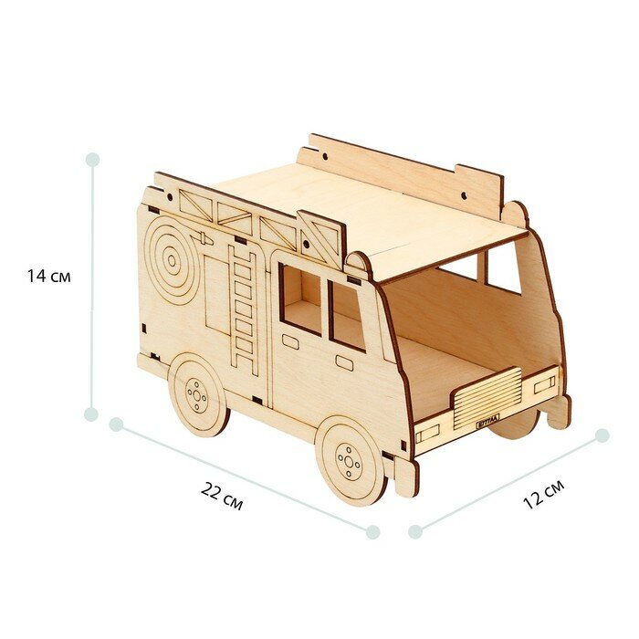 Кормушка для птиц «Пожарная машина», 22 × 12 × 14 см, Greengo - фотография № 3