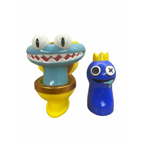 Skibidi туалет Rainbow friends/Синий голубой Радужные друзья