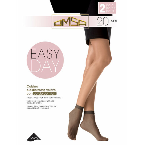 фото Женские носки omsa, 20 den, размер 35/40, черный