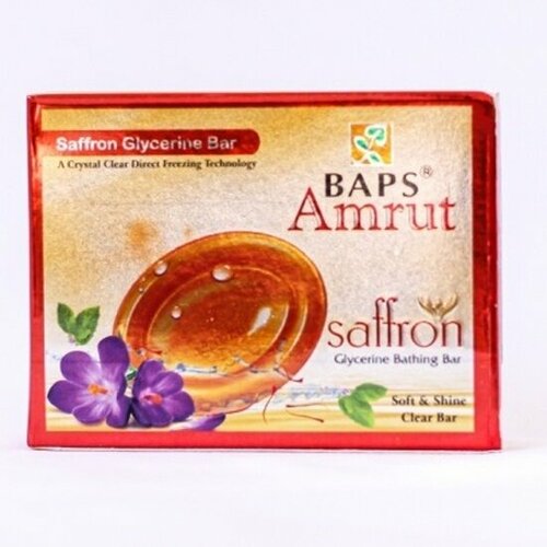 Мыло Baps Amrut банное Шафран глицериновое (Saffron Glycerine Bathing Bar) 75 г