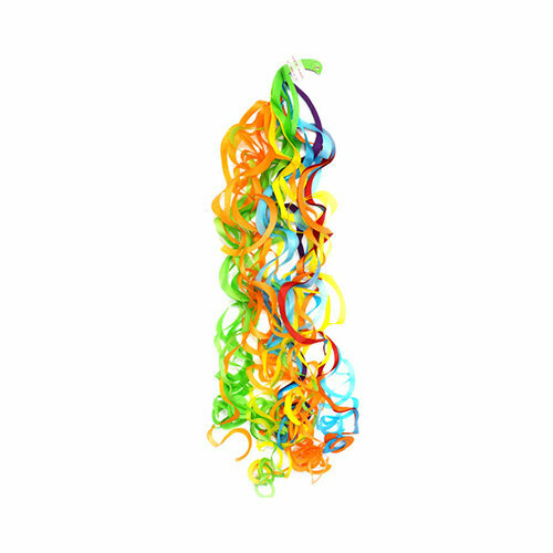Патибум Y Хвост для шара тассел спираль красный оранжевый желтый многоцветный 6055714