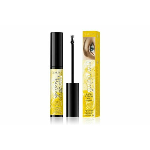 CLARESA Сыворотка для ресниц GO(O)D OIL! с касторовым маслом, 8 мл