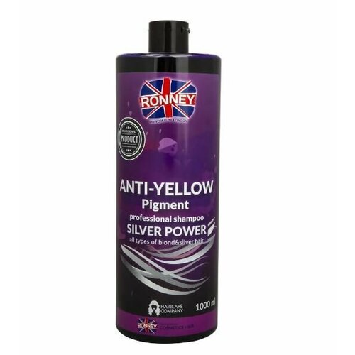 RONNEY Шампунь против желтизны 1000мл