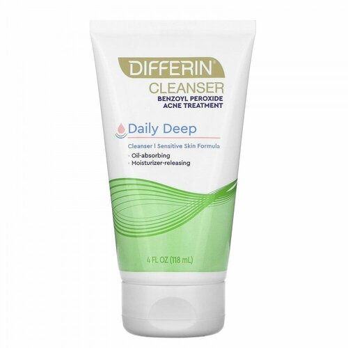 Differin, Daily Deep Cleanser, пенка для умывания, 118 мл (4 жидк. унции)