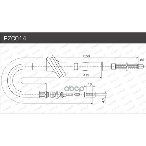 Тросы Стояночного Тормоза Шт RENZO арт RZC014 442₽