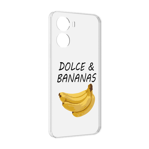 Чехол MyPads Dolce Дольче банан для Vivo Y56 5G задняя-панель-накладка-бампер чехол mypads dolce дольче банан для xiaomi poco m4 5g задняя панель накладка бампер