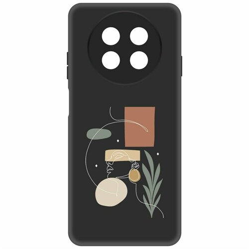Чехол-накладка Krutoff Soft Case Элегантность для Huawei Nova Y91 черный