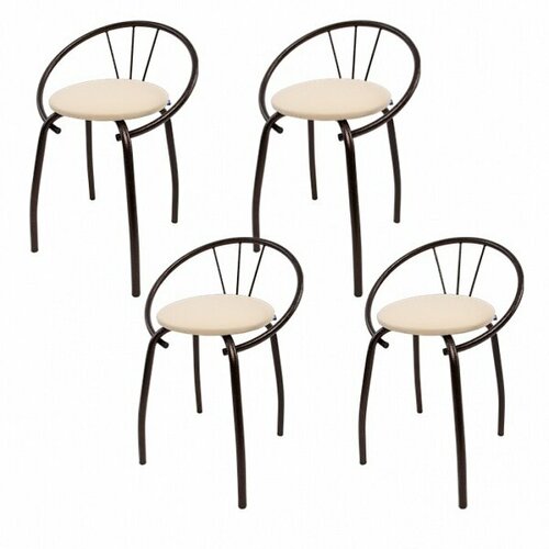 Стул на МЕТ каркасе дельта мини хром красный полимер модуль 2554₽