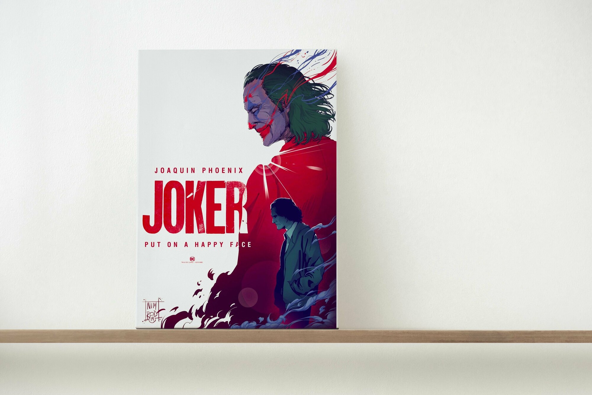 Постер "Joker. Put On A Happy Face", ламинированный, А4 плакат Джокер